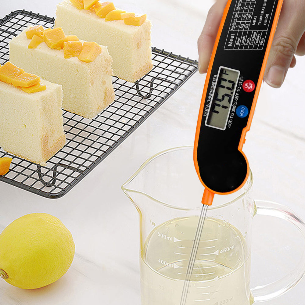 Foldable Digital Kitchen Food Probe Thermometer - Eastlakes Electronics